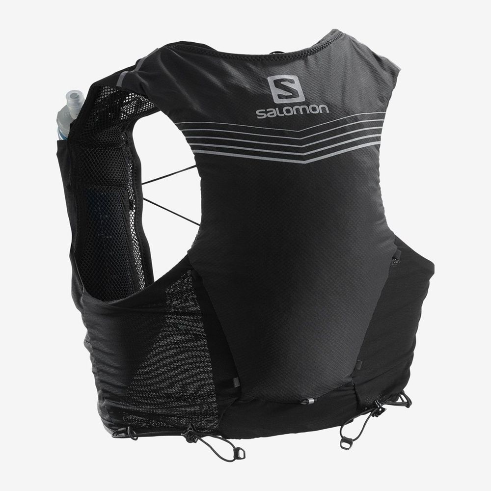 Salomon Israel ADV SKIN 5 SET HYDRATION PACK - Mens Trail Running Packs - Black (YAGQ-67192)